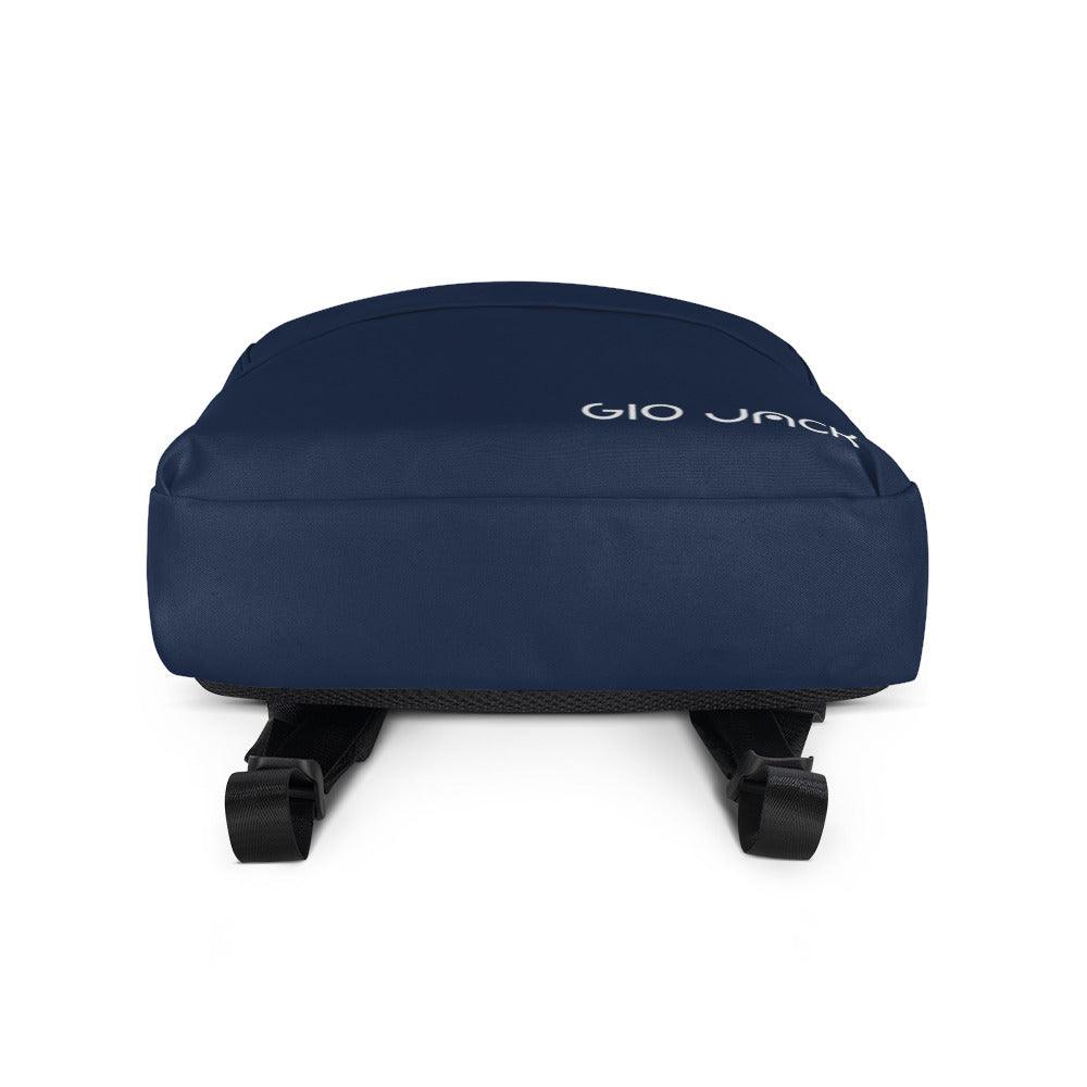 Backpack Zip Logo 1 Navy W F GIO JACK