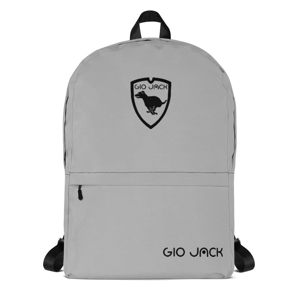 Backpack Zip Logo 1 Silver B F GIO JACK