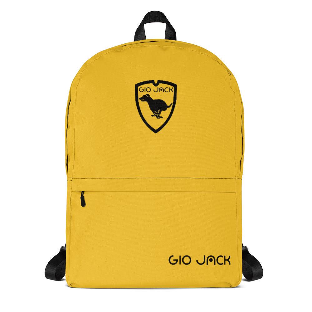 Backpack Zip Logo 1 Yellow B F GIO JACK