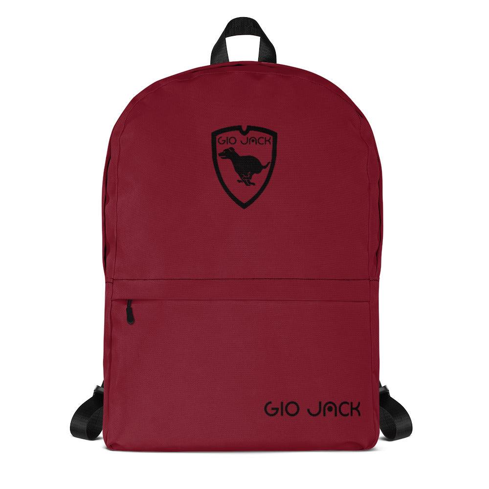 Backpack Zip Logo 1 Bordeaux B F GIO JACK