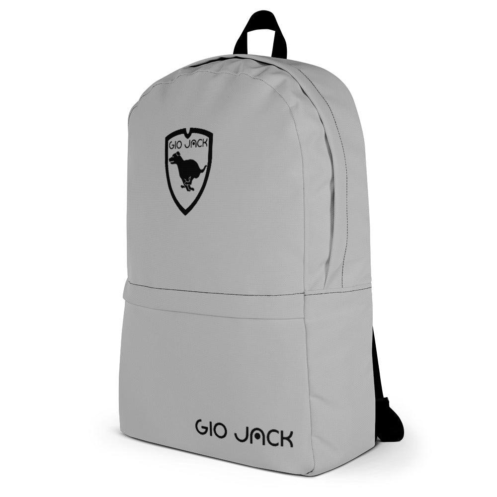 Backpack Zip Logo 1 Silver B F GIO JACK