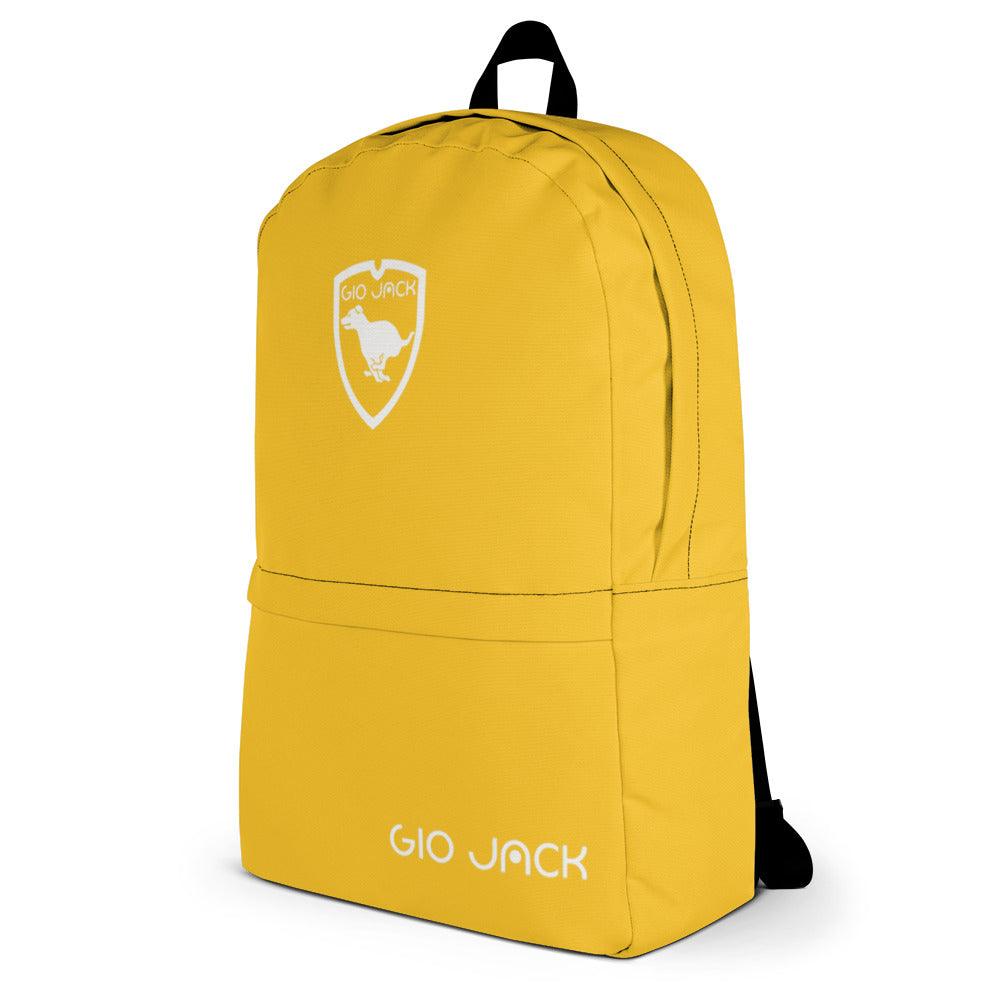 Backpack Zip Logo 1 Yellow W F GIO JACK