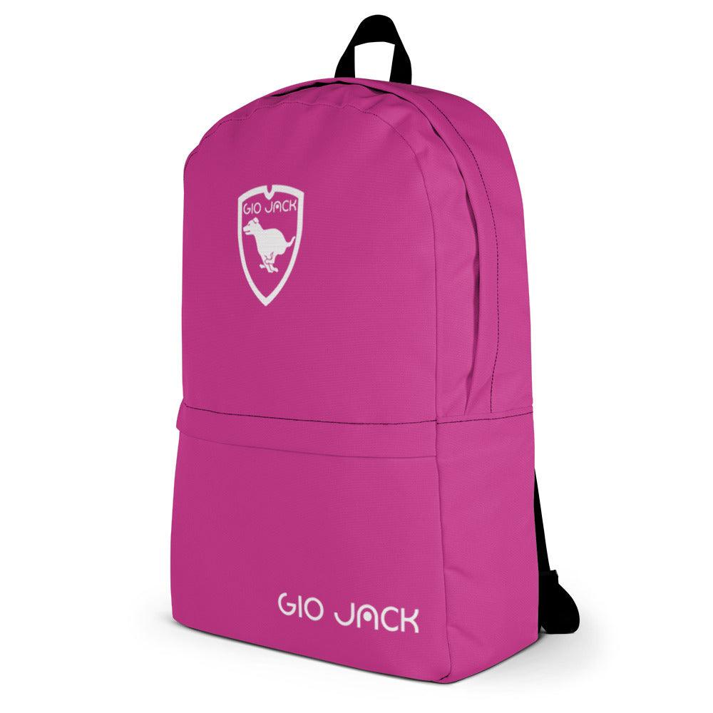 Backpack Zip Logo 1 Deep Cherry W F GIO JACK