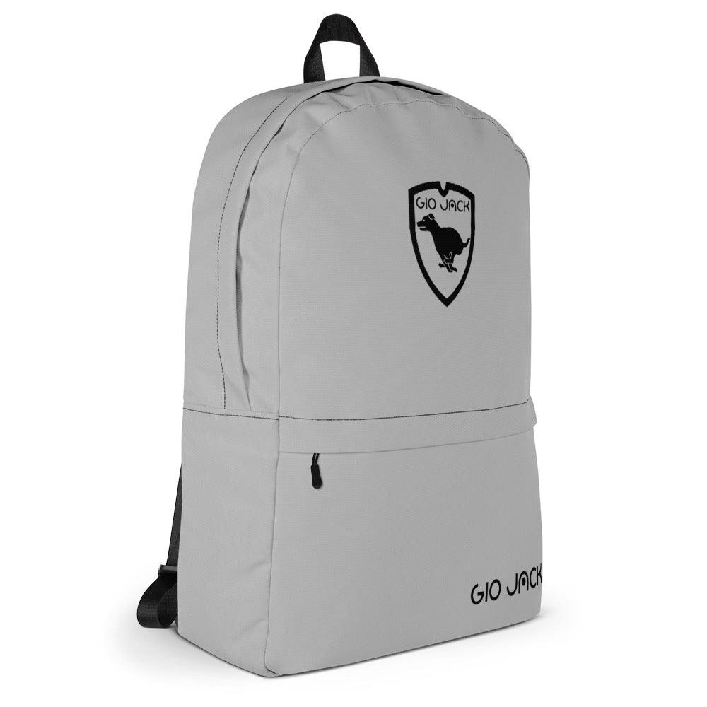 Backpack Zip Logo 1 Silver B F GIO JACK
