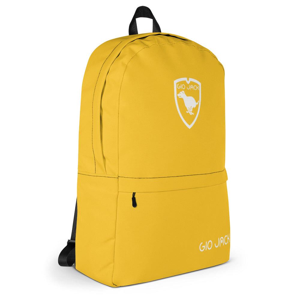 Backpack Zip Logo 1 Yellow W F GIO JACK