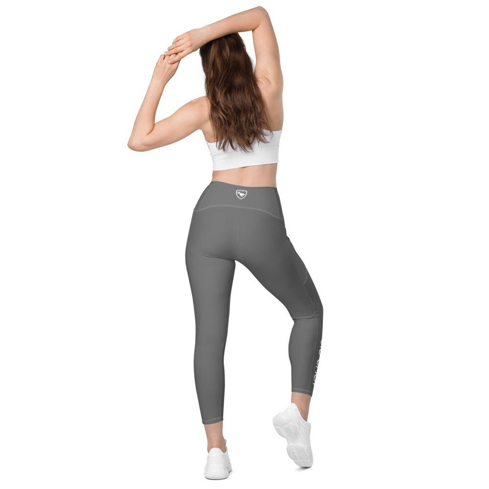 Crossover Leggins with pockets Logs 1 Grey W FR GIO JACK