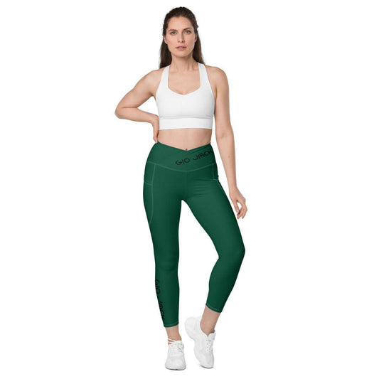 Crossover Leggins with pockets Logs 1 British Racing Green B FR GIO JACK
