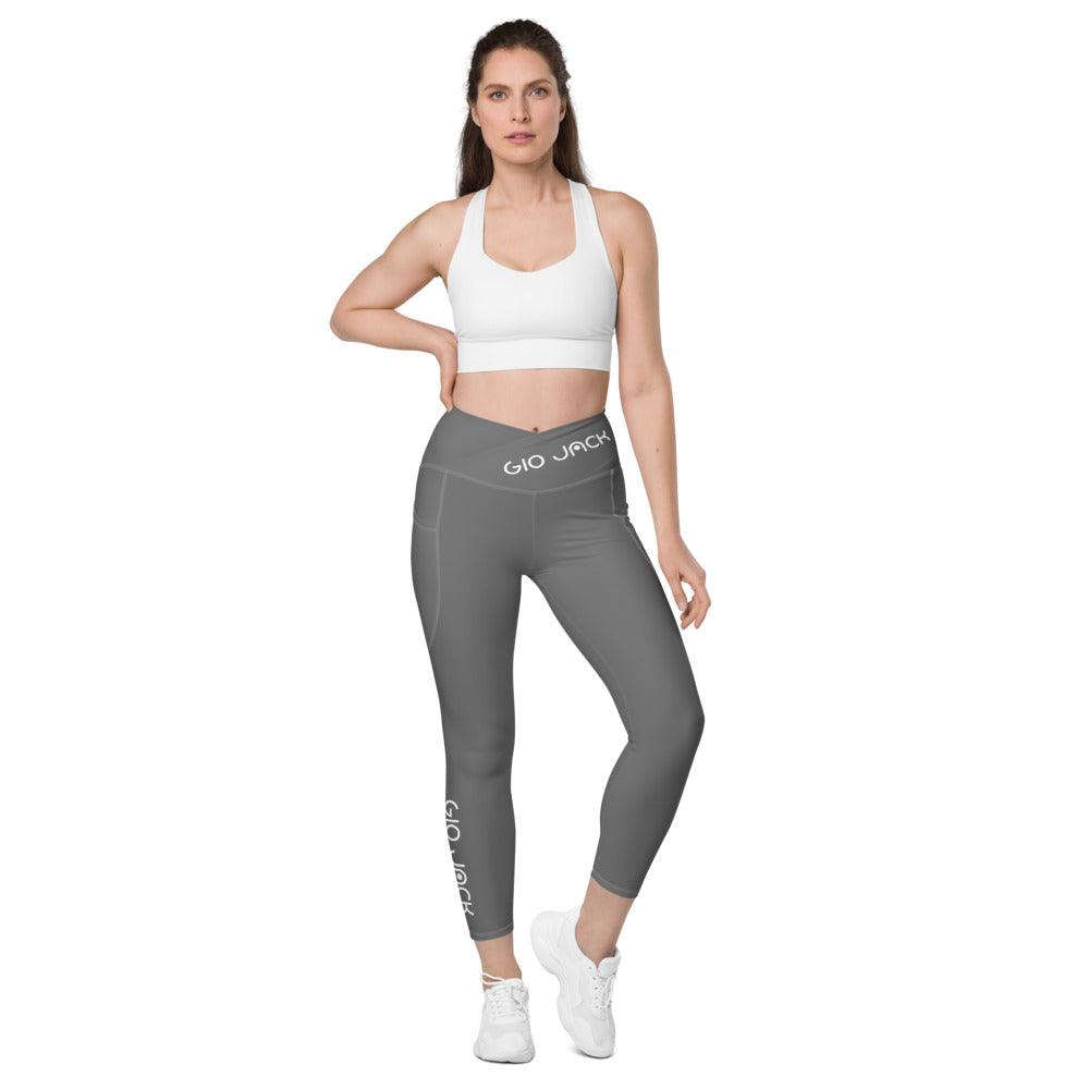 Crossover Leggins with pockets Logs 1 Grey W FR GIO JACK