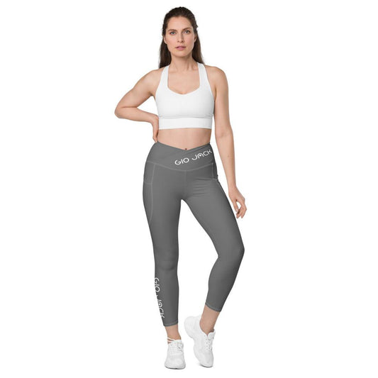 Crossover Leggins with pockets Logs 1 Grey W FR GIO JACK
