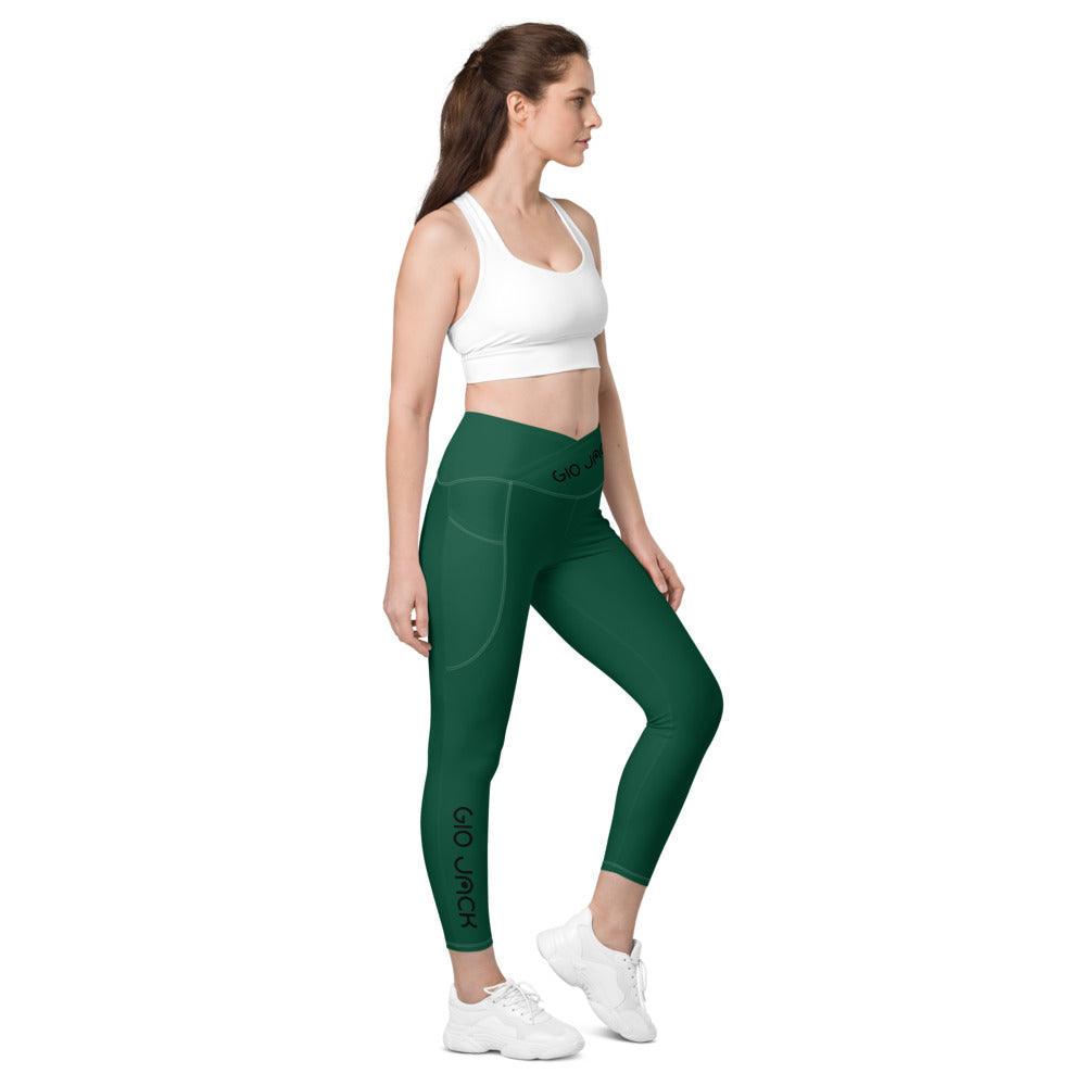 Crossover Leggins with pockets Logs 1 British Racing Green B FR GIO JACK
