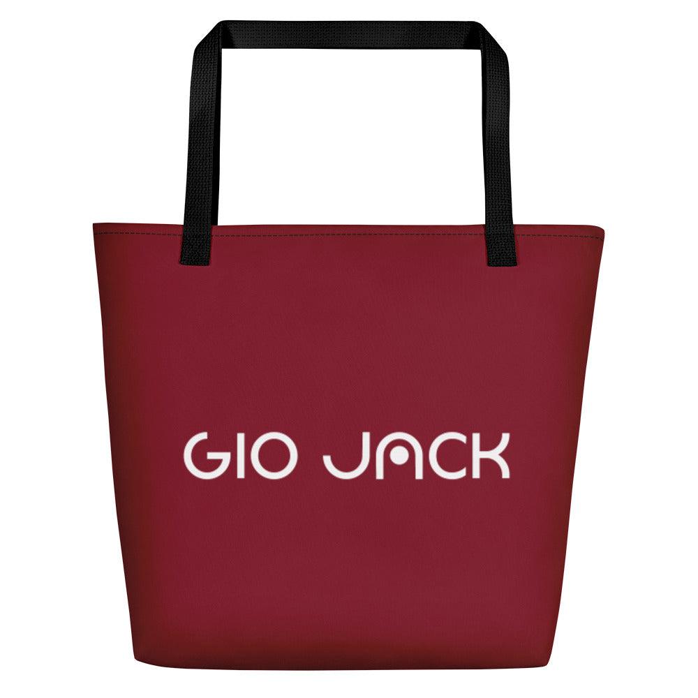 Beach Bag Logs Bordeaux W GIO JACK