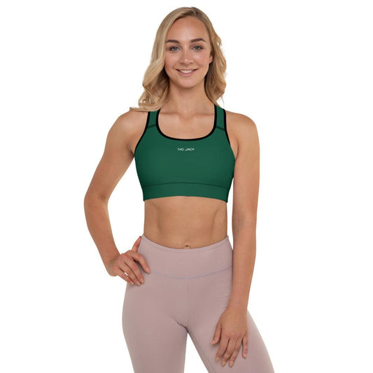 Padded Sports Bra Logs British Racing Green W FR GIO JACK
