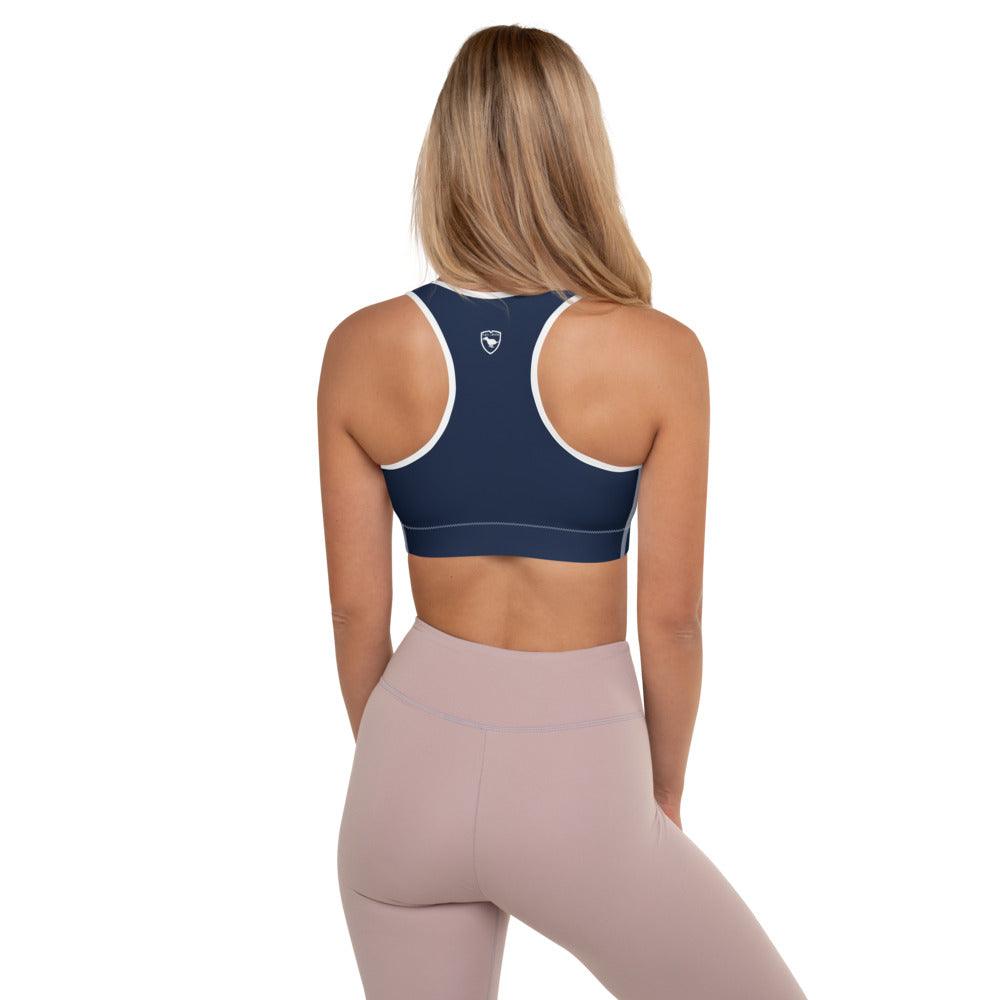Padded Sports Bra Logs Navy W FR GIO JACK