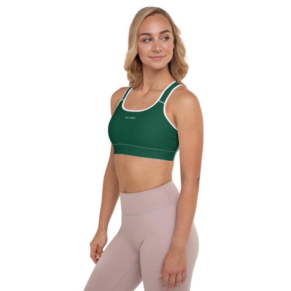 Padded Sports Bra Logs British Racing Green W FR GIO JACK