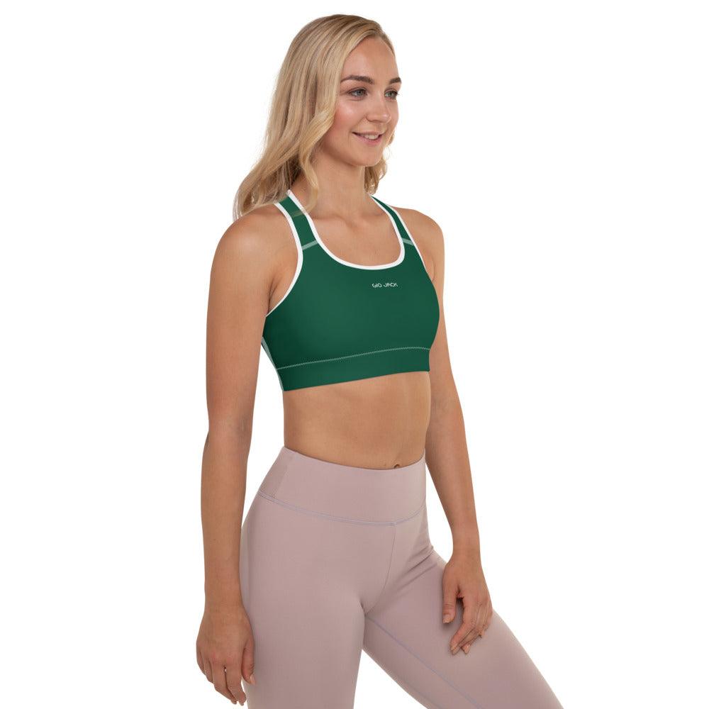 Padded Sports Bra Logs British Racing Green W FR GIO JACK
