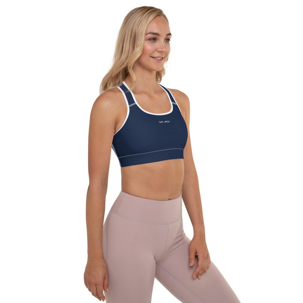 Padded Sports Bra Logs Navy W FR GIO JACK