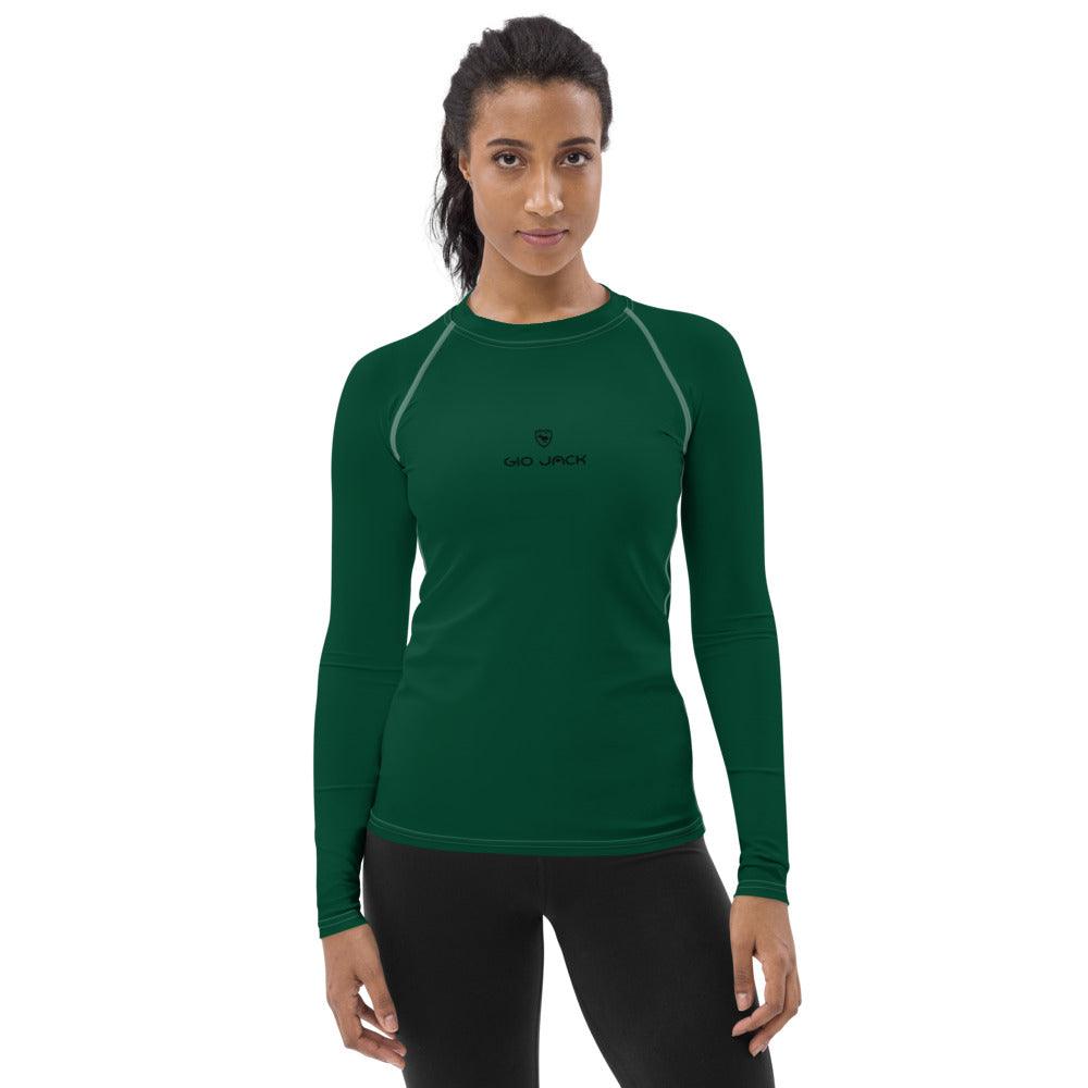 Women's Rash Guard Logs 1 British Racing Green B GIO JACK