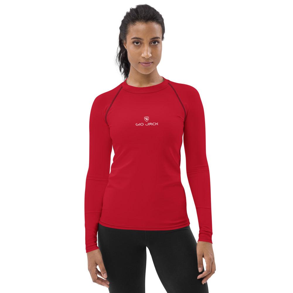 Women's Rash Guard Logs 1 Red W GIO JACK