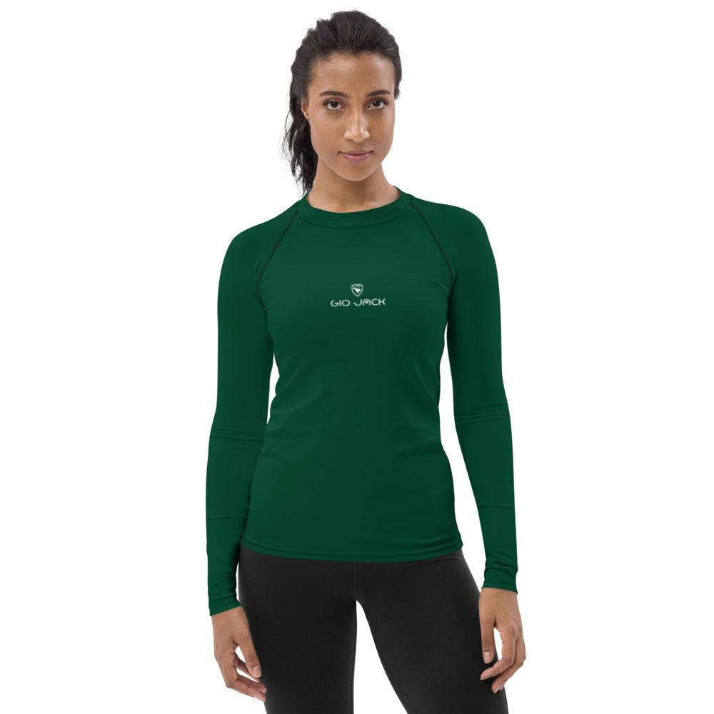 Women's Rash Guard Logs 1 British Racing Green W GIO JACK