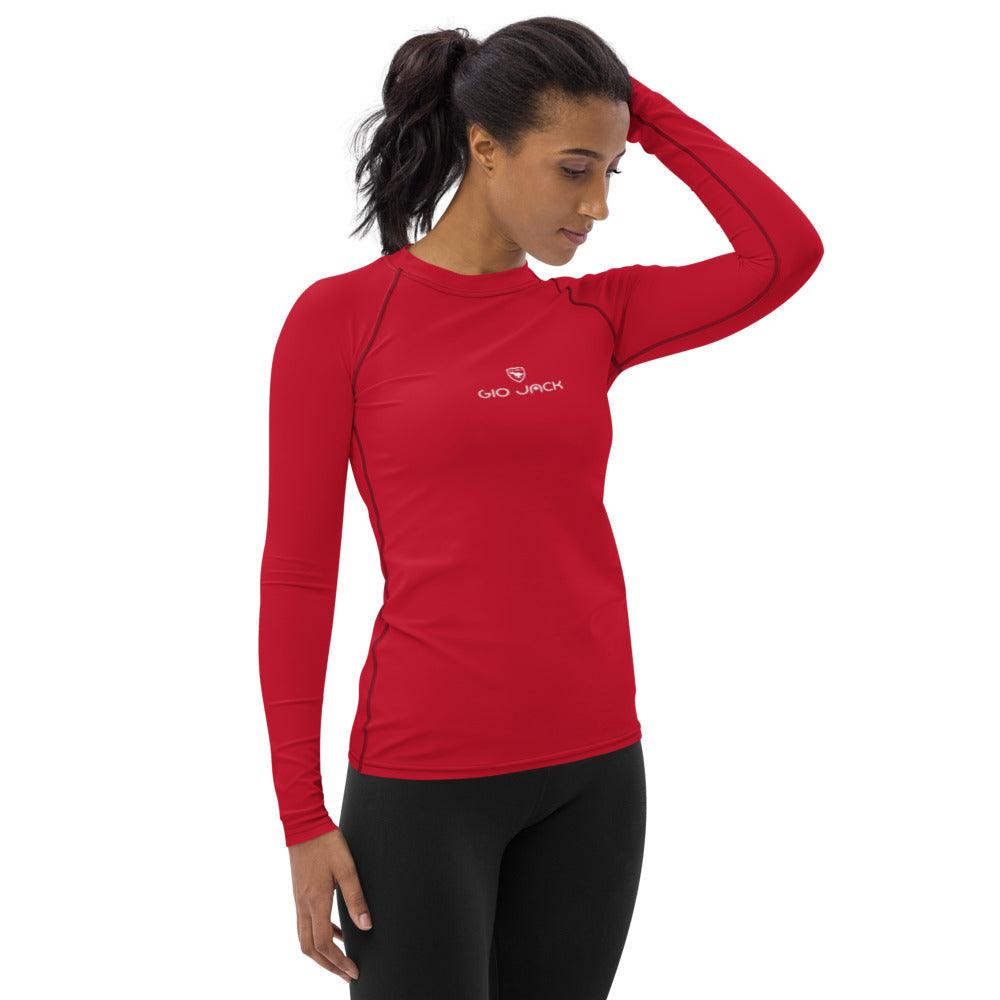 Women's Rash Guard Logs 1 Red W GIO JACK