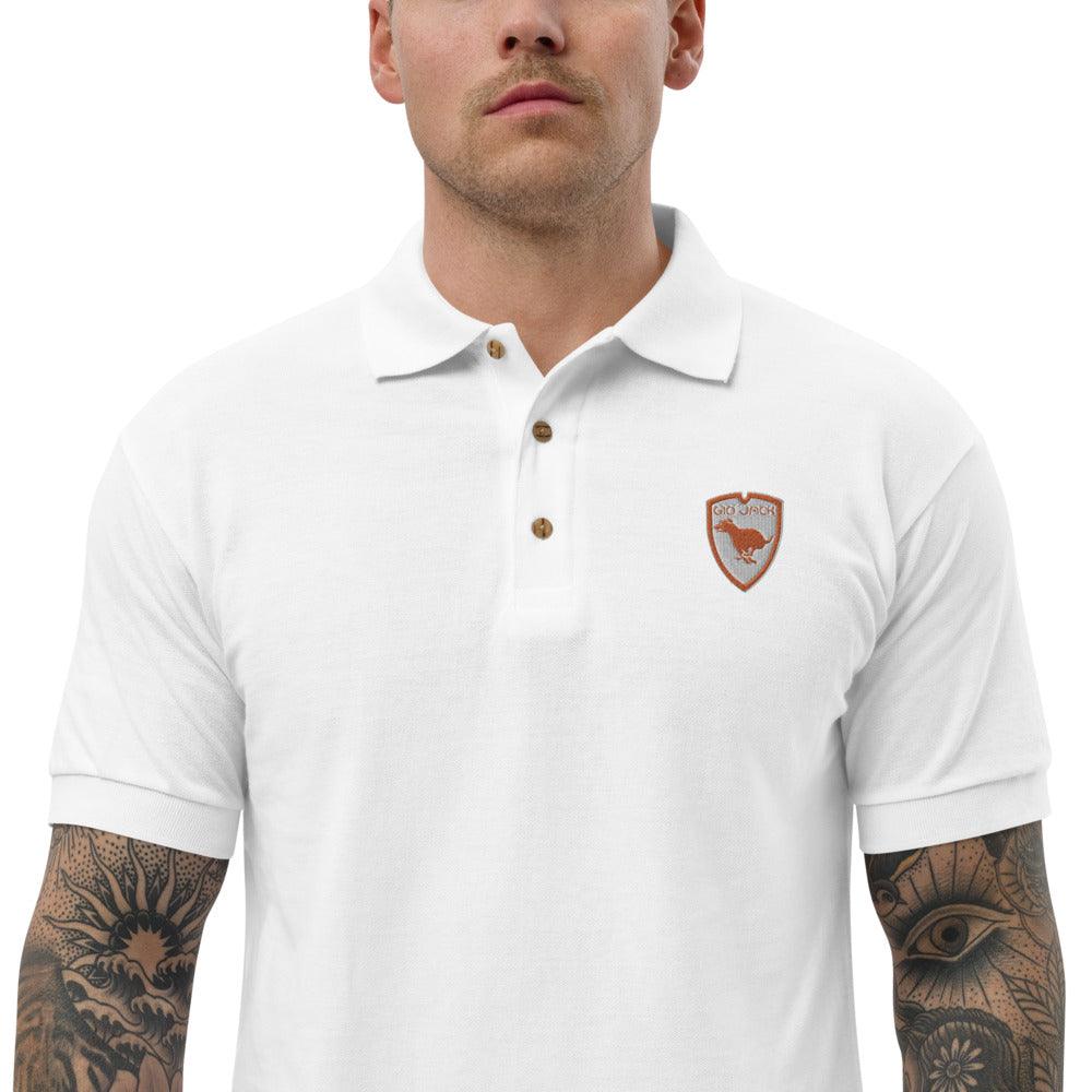 Polo Gio Jack Classic Embroidered Orange white GIO JACK