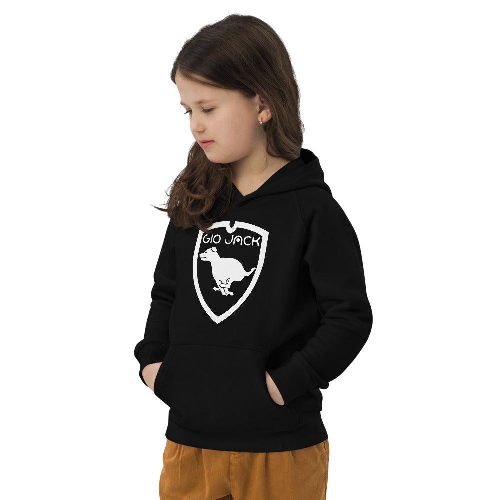 Kids eco hoodie logo 1 W F GIO JACK