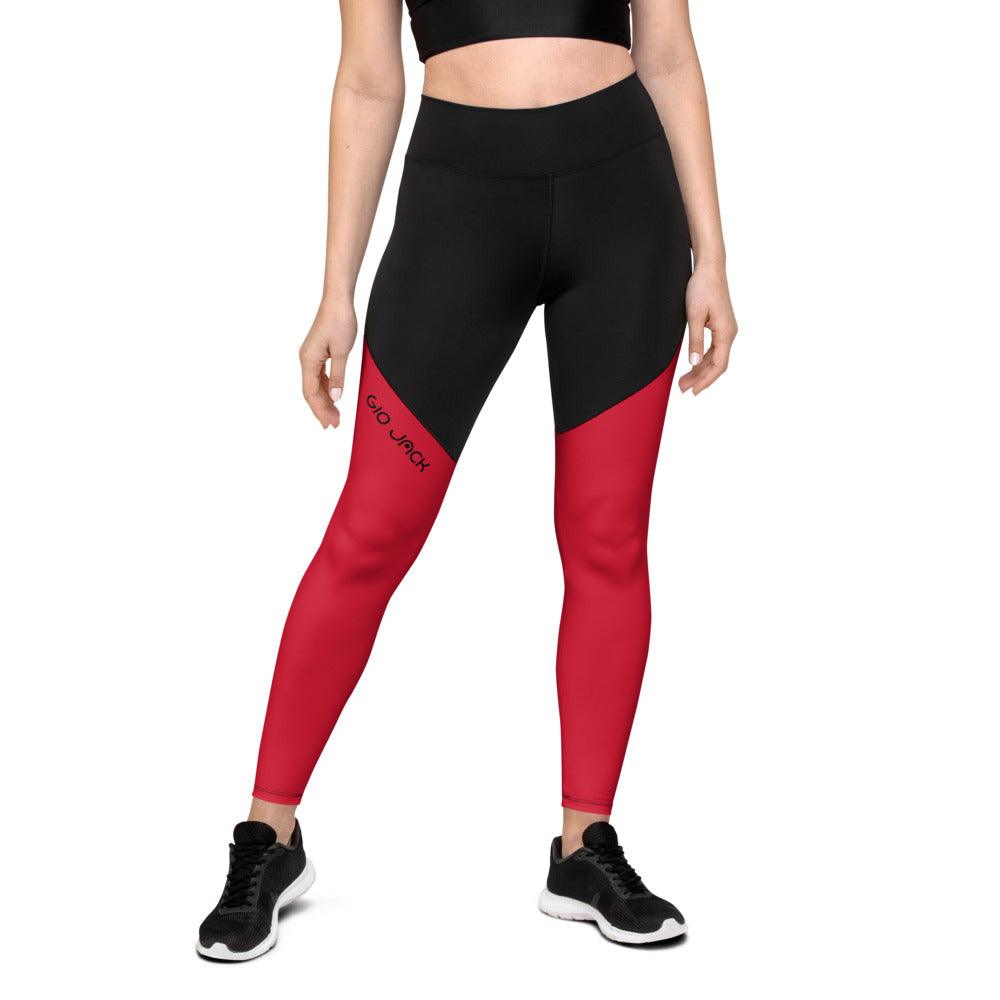 Sports Leggings Logs Red B FR GIO JACK