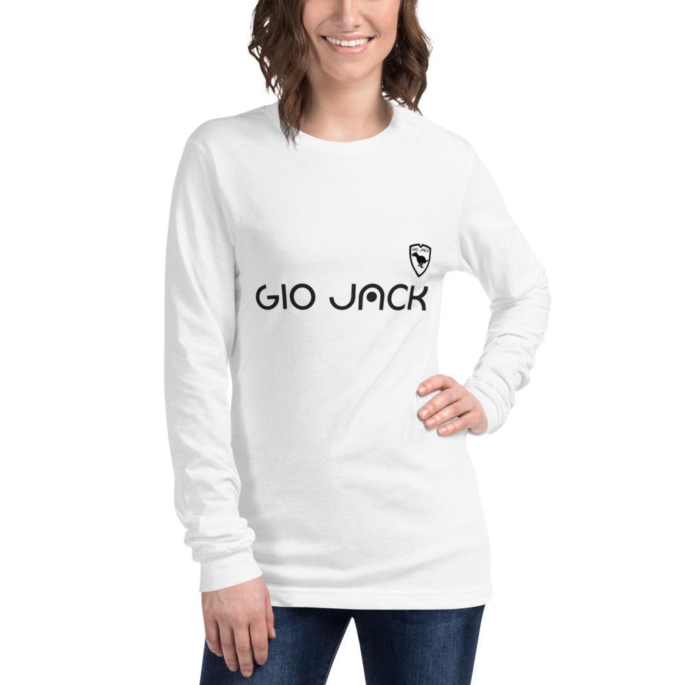 Unisex Long Sleeve Tee Wom Logs B F GIO JACK