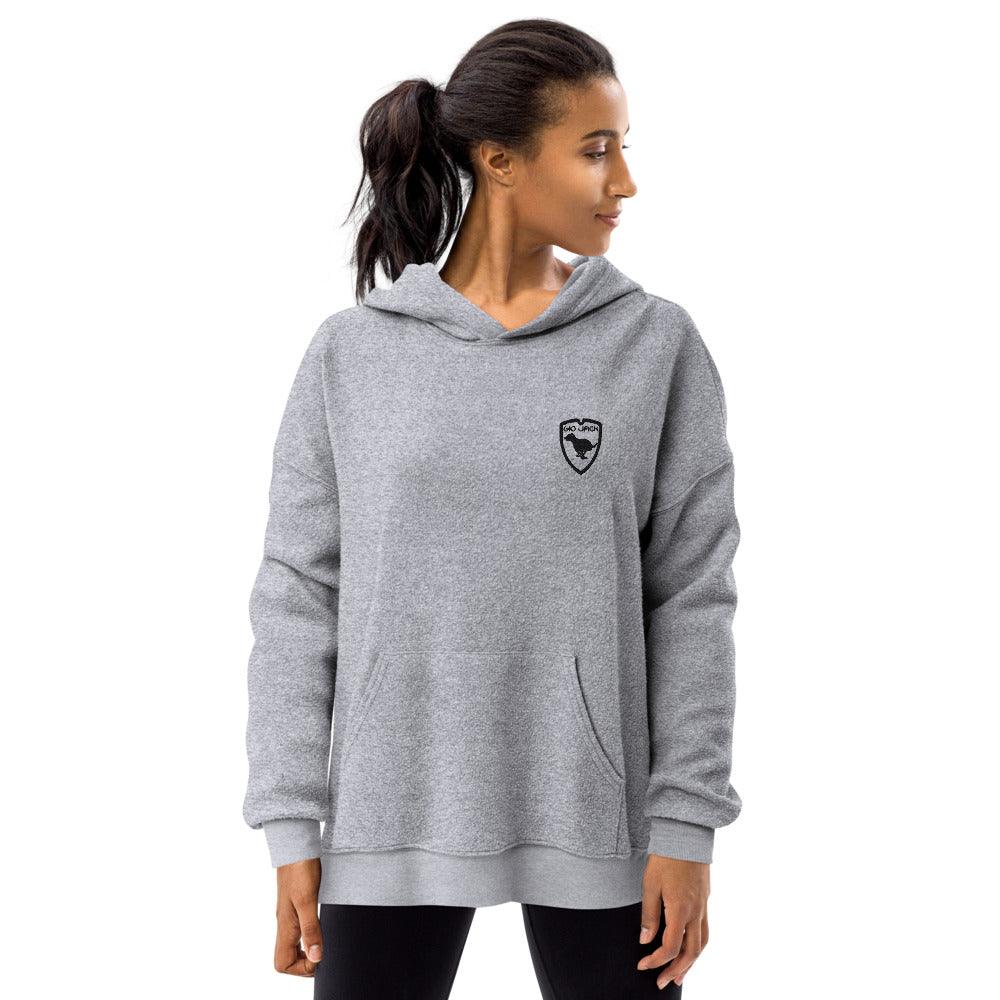 Unisex Sueded Fleece Hoodie Wom Logo 1 B F GIO JACK