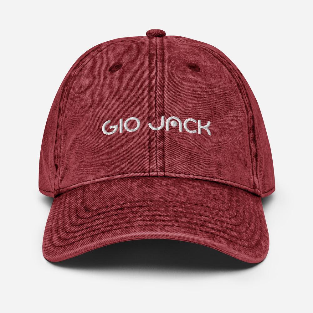 Vintage Cotton Twill Cap Logs W GIO JACK
