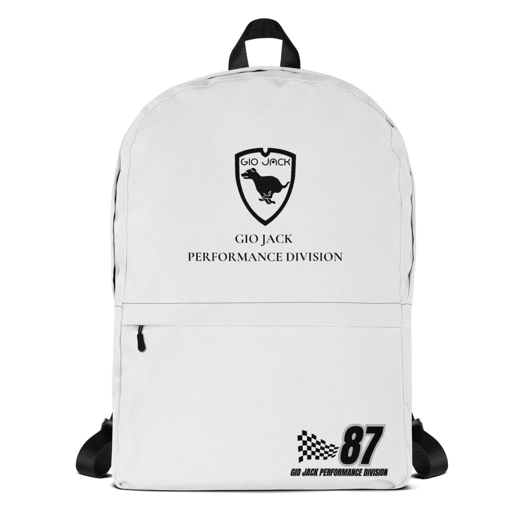Zaino Gio Jack Heritage Edition Racing Backpack  black racing style durable waterproof sports backpack