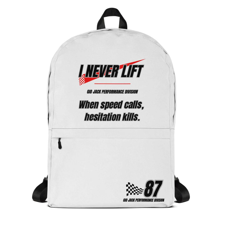 Zaino Gio Jack I Never Lift Edition Racing backpack black  style durable waterproof sports backpack