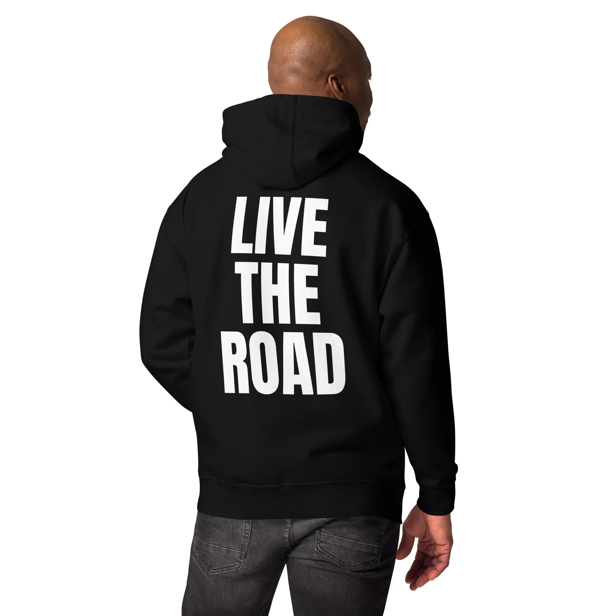 Felpa con cappuccio Premium "Live the road" Donna