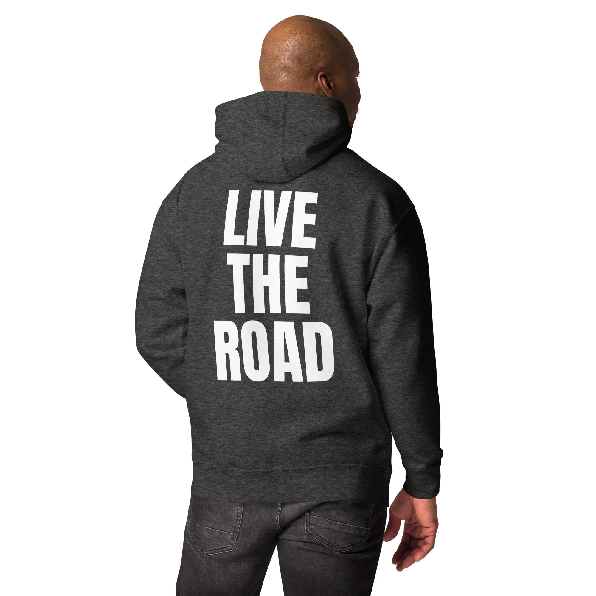Felpa con cappuccio Premium "Live the road" Donna