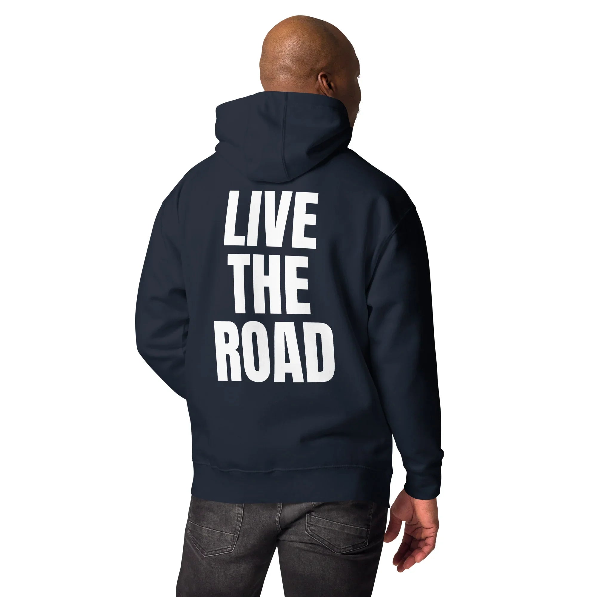 Felpa con cappuccio Premium "Live the road" Donna