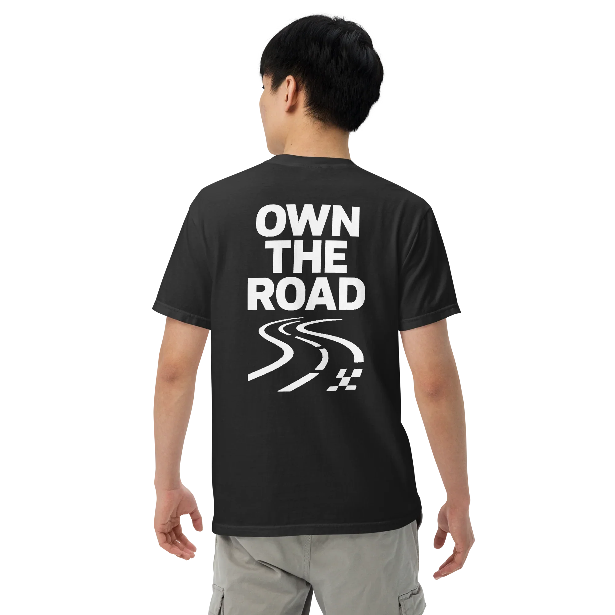 Gio Jack – T-shirt a Stampa sul Retro con Firma W - Own the Road