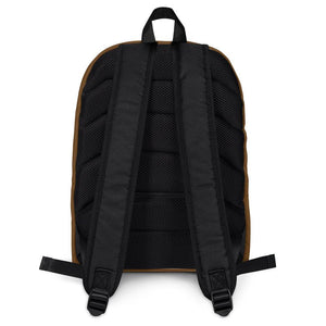 Backpack Zip Logo 1 Brown W F GIO JACK
