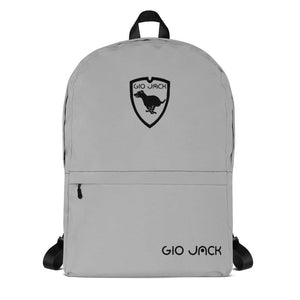 Backpack Zip Logo 1 Silver B F GIO JACK