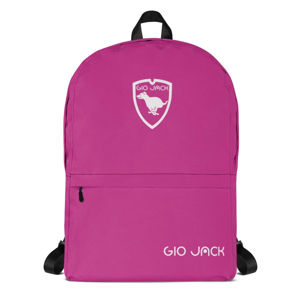 Backpack Zip Logo 1 Deep Cherry W F GIO JACK