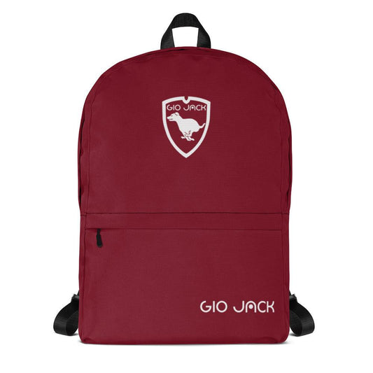 Backpack Zip Logo 1 Bordeaux W F GIO JACK