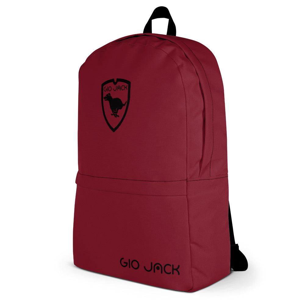 Backpack Zip Logo 1 Bordeaux B F GIO JACK