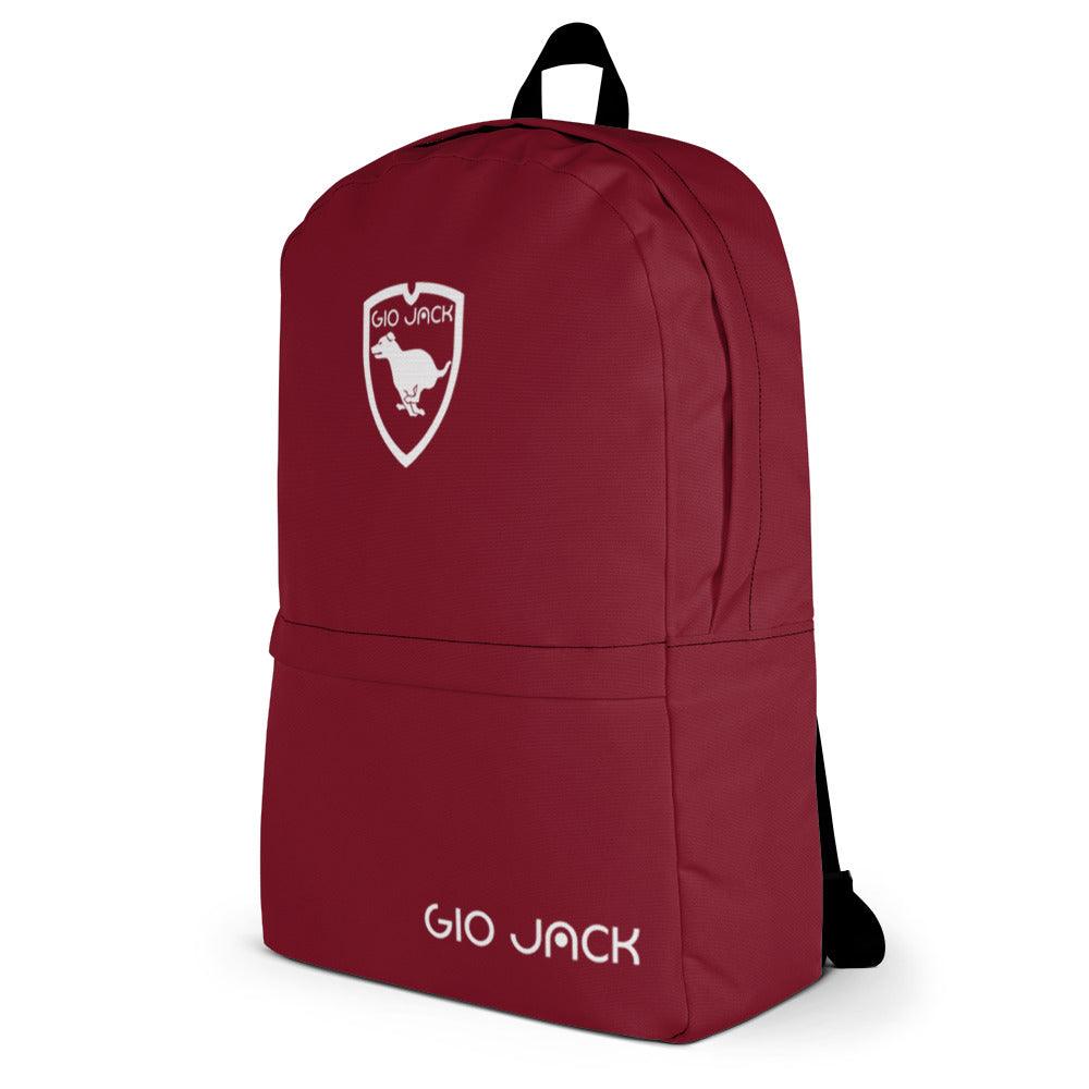 Backpack Zip Logo 1 Bordeaux W F GIO JACK