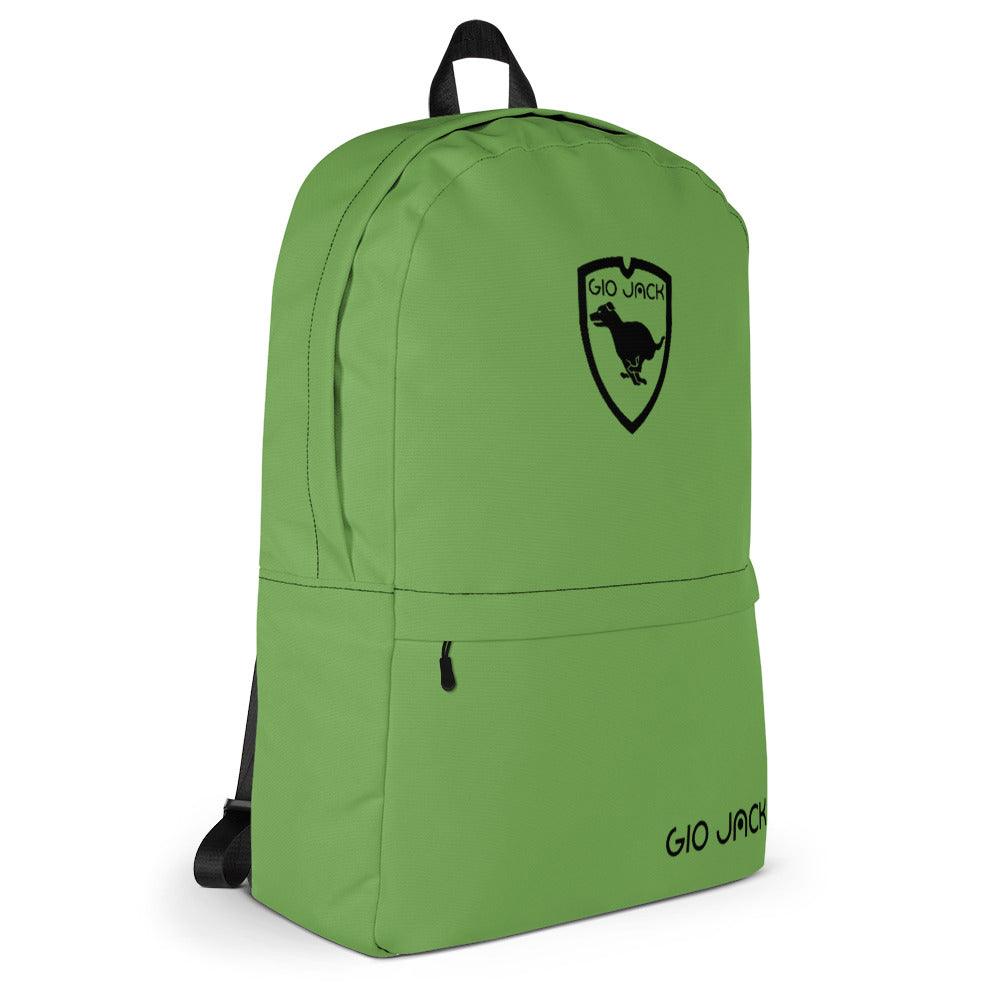 Backpack Zip Logo 1 Green B F GIO JACK