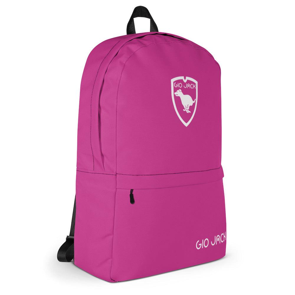 Backpack Zip Logo 1 Deep Cherry W F GIO JACK