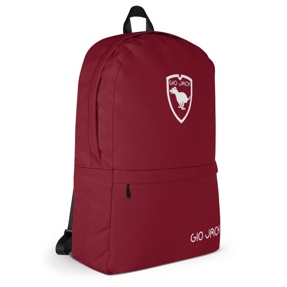 Backpack Zip Logo 1 Bordeaux W F GIO JACK