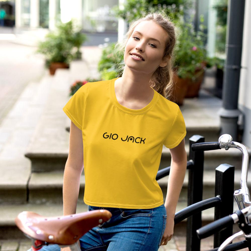 Crop Tee Logs Yellow B GIO JACK
