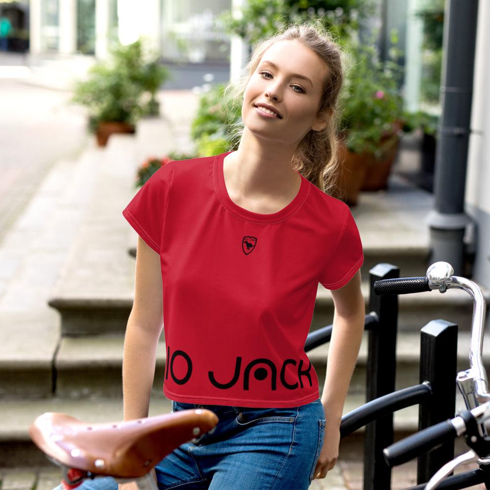 Crop Tee Logs 2 Red B FR GIO JACK