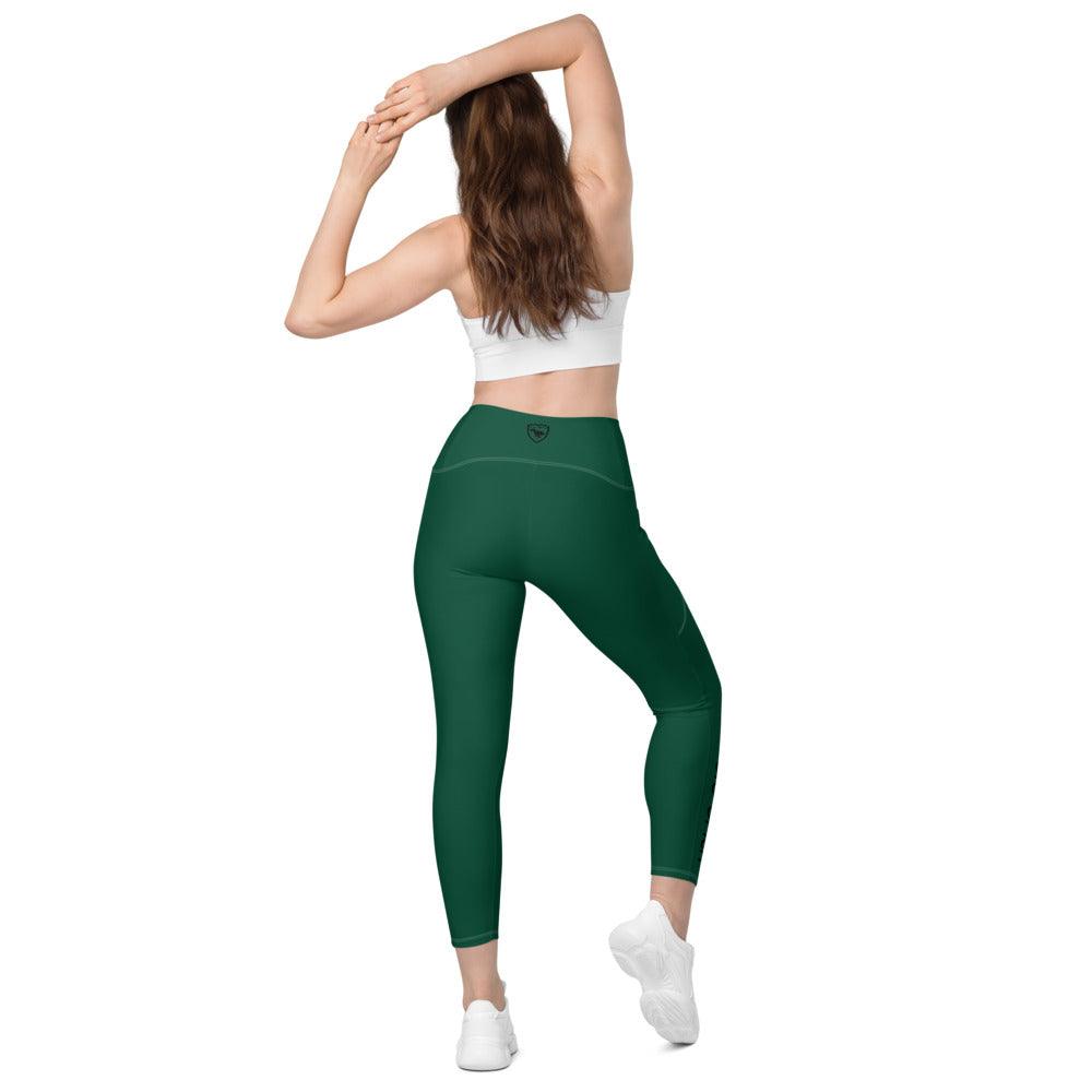 Crossover Leggins with pockets Logs 1 British Racing Green B FR GIO JACK