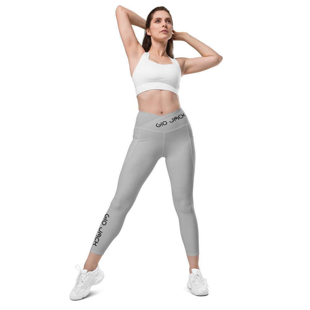 Crossover Leggins with pockets Logs 1 Silver B FR GIO JACK