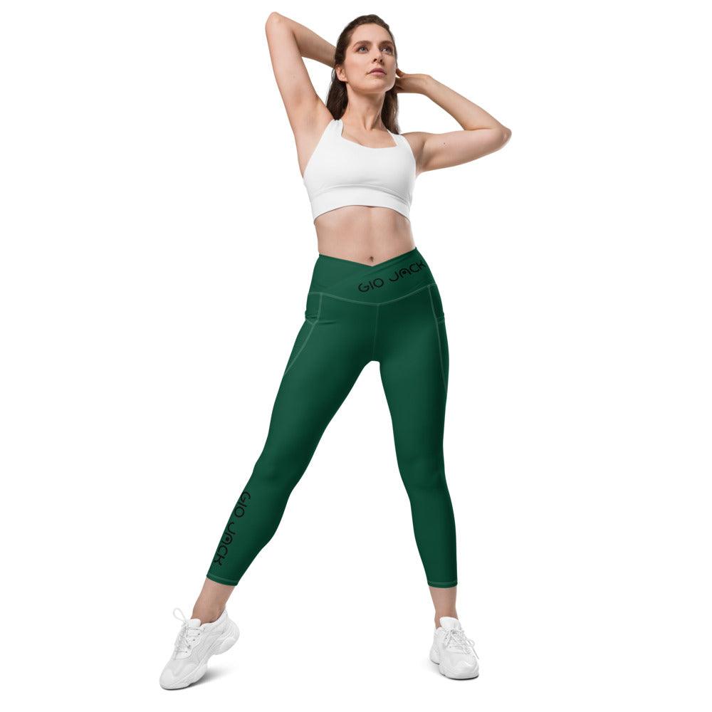 Crossover Leggins with pockets Logs 1 British Racing Green B FR GIO JACK